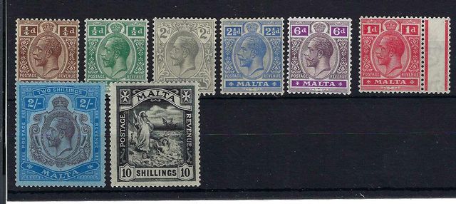 Image of Malta SG 97/104 UMM British Commonwealth Stamp